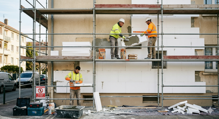 Isolation extérieur ou intérieur : pose d'une ITE sur la façade d'une maison